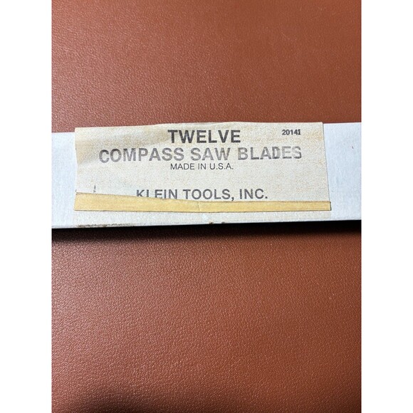 KLEIN TOOLS 707 Compass Saw Blades - 10" x 10T Made in USA - Picture 2 of 5